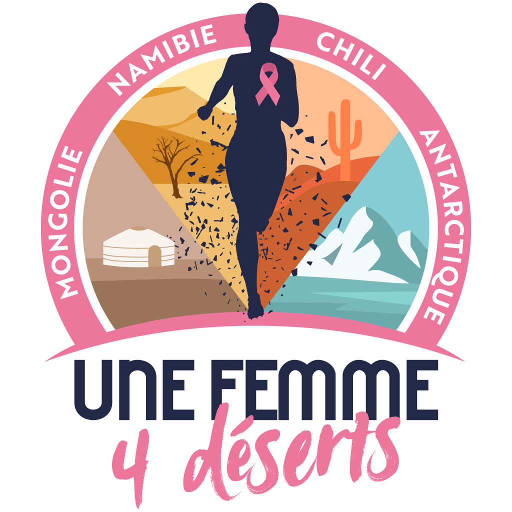 Logo Une Femme, 4 déserts